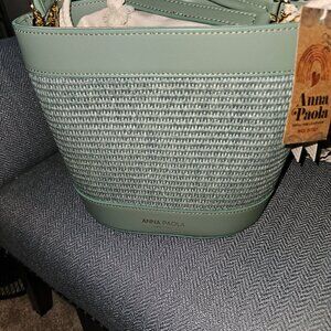 Anna Paola bucket bag, light teal